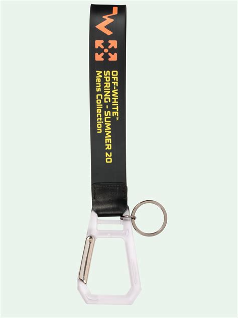 off white replica keychain green